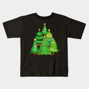 Christmas Pine Trees Group 6 Kids T-Shirt